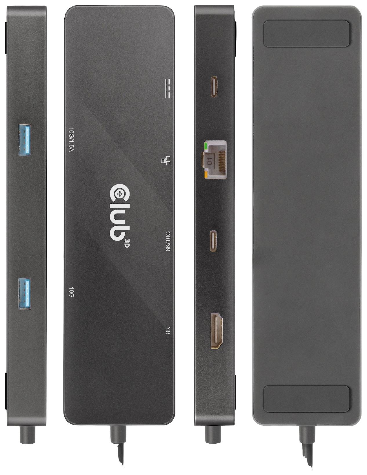 Club3D USB-C® Dockingstation USB-C Dock Passend für Marke Dockingstations: Club 3D USB-C® Power Delivery