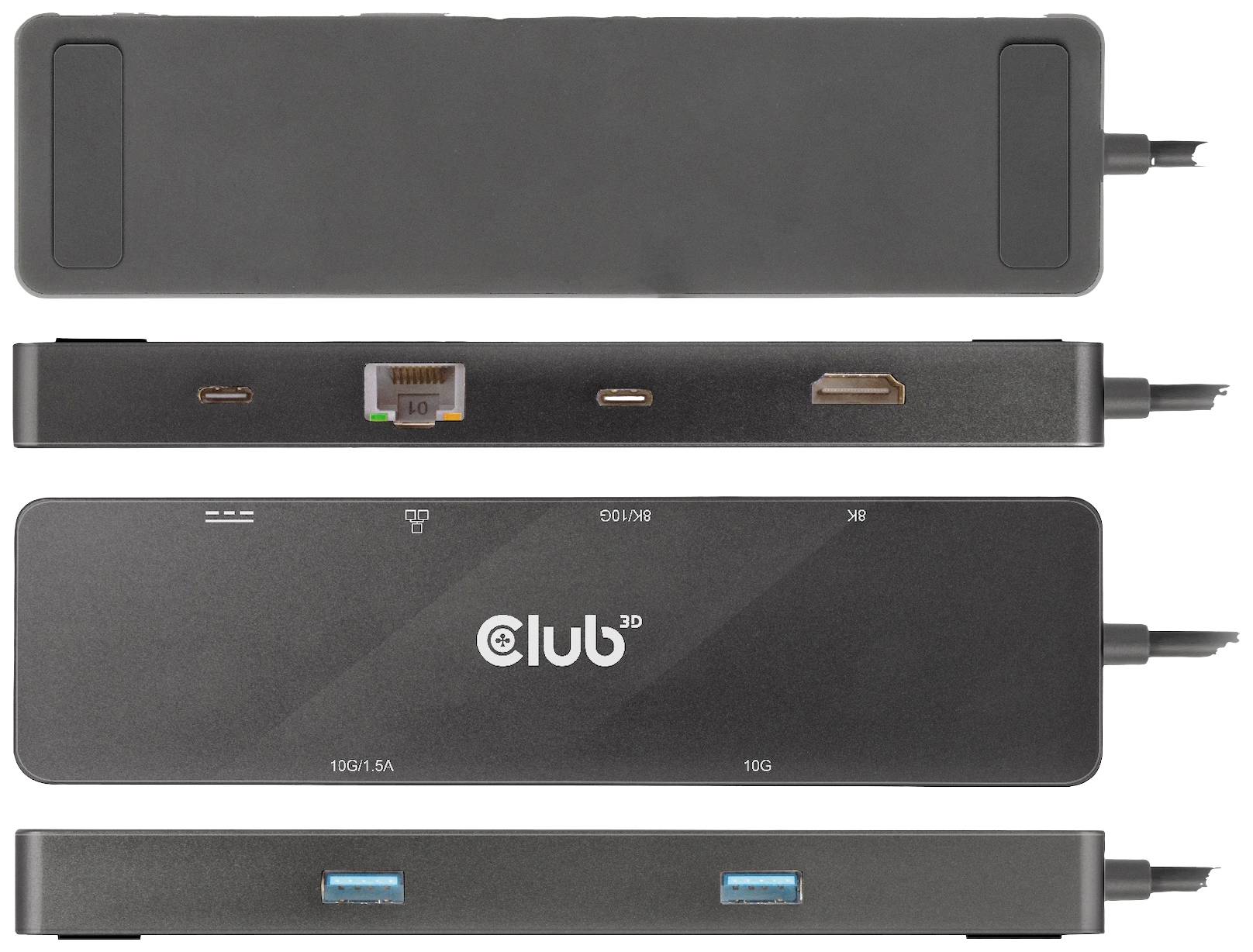 Club3D USB-C® Dockingstation USB-C Dock Passend für Marke Dockingstations: Club 3D USB-C® Power Delivery