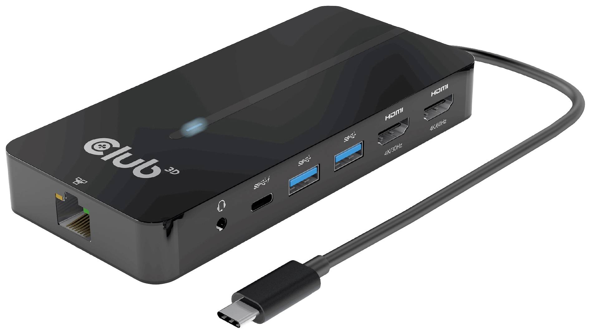 Club3D USB-C® Dockingstation USB-7-in1-HUB USB-C Passend für Marke Dockingstations: Club 3D