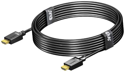 Club3D HDMI Anschlusskabel HDMI-A Stecker 4.00 m Schwarz CAC-1374 HDMI-Kabel