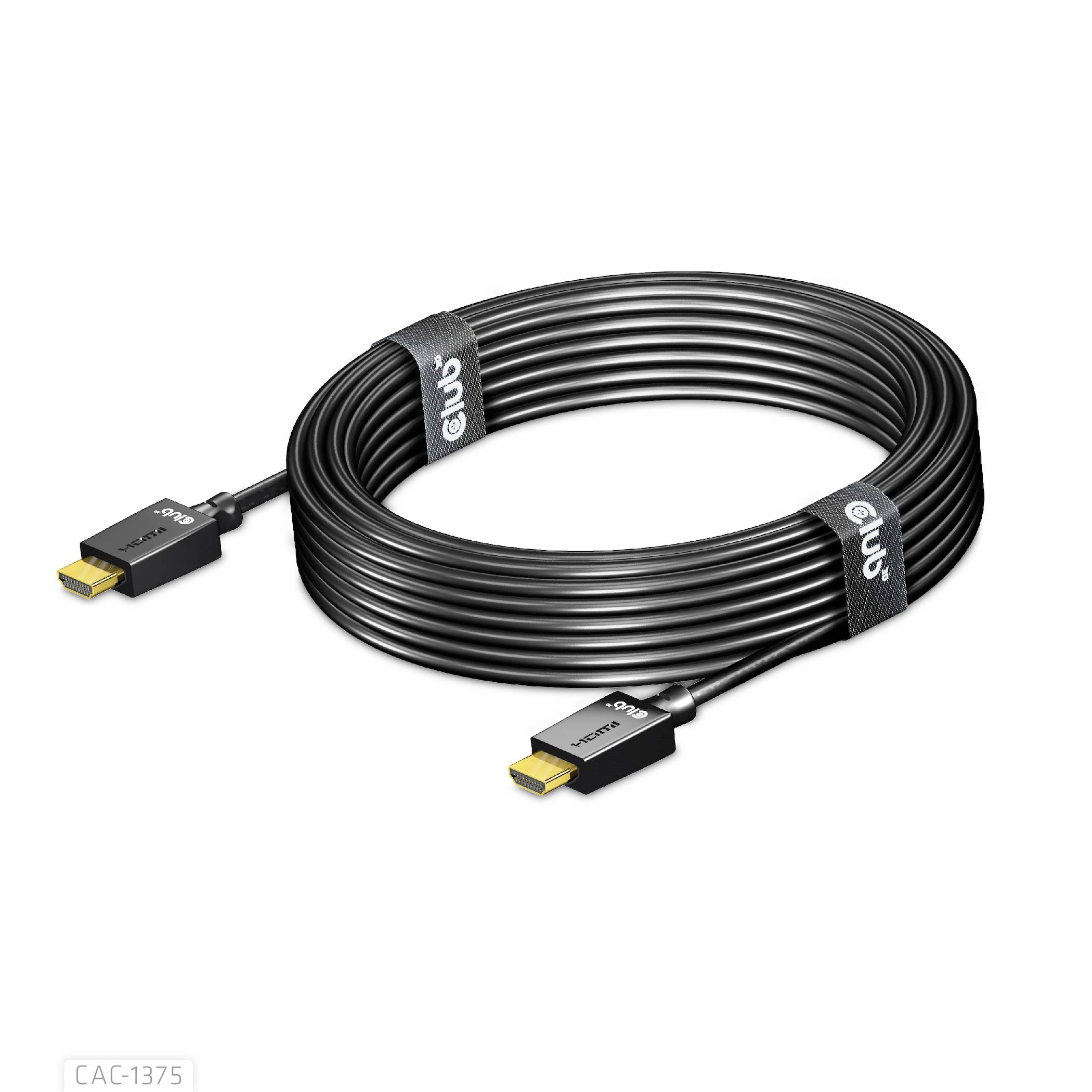 Club3D HDMI Anschlusskabel HDMI-A Stecker 5.00m Schwarz CAC-1375 HDMI-Kabel