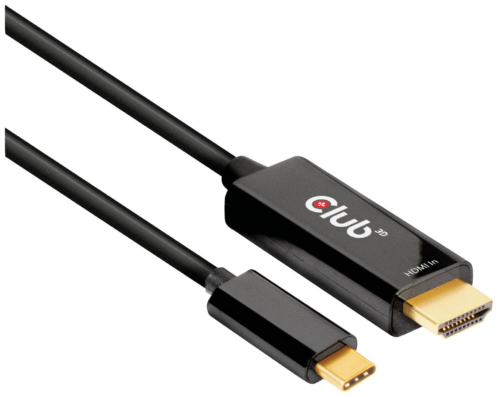 Club3D HDMI / USB-C® Anschlusskabel HDMI-A Stecker, USB-C® Stecker 1.80m Schwarz CAC-1334 HDMI-Kabel