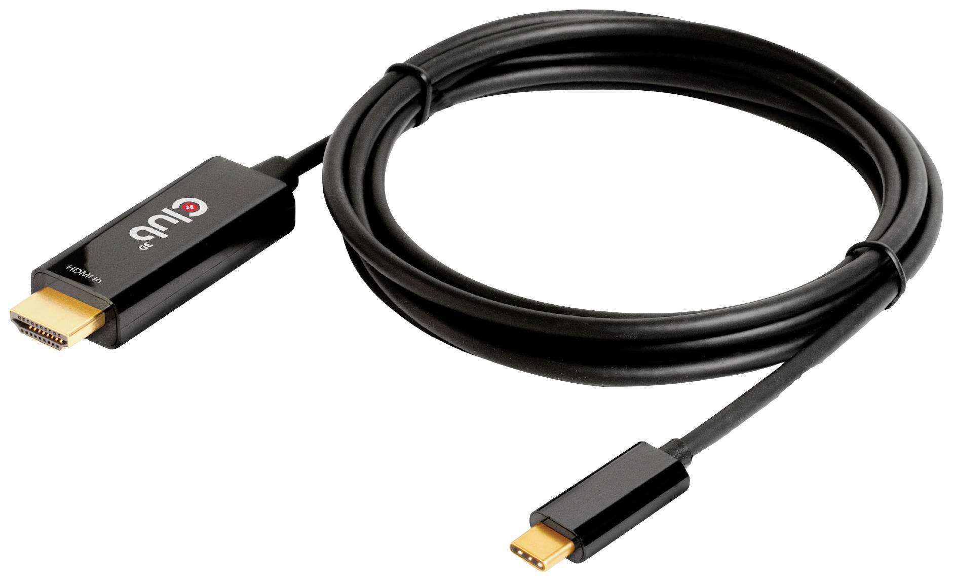 Club3D HDMI / USB-C® Anschlusskabel HDMI-A Stecker, USB-C® Stecker 1.80m Schwarz CAC-1334 HDMI-Kabel