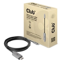 Club3D USB-C® / HDMI Anschlusskabel USB-C® Stecker, HDMI-A Stecker 3.00m Schwarz/Grau CAC-1587 HDMI-Kabel Club3D USB-C® / HDMI Anschlusskabel USB-C® Stecker, HDMI-A Stecker 3.00m Schwarz/Grau CAC-1587 HDMI-Kabel