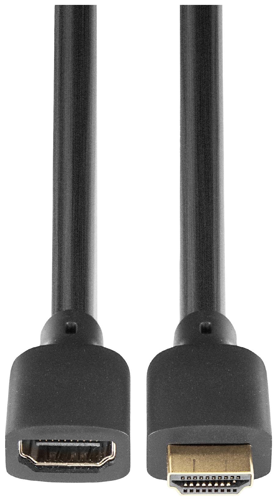 Club3D HDMI Anschlusskabel HDMI-A Stecker, HDMI-A Buchse 1.00m Schwarz CAC-1322 HDMI-Kabel