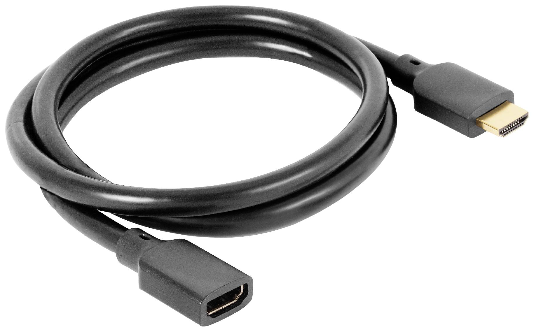 Club3D HDMI Anschlusskabel HDMI-A Stecker, HDMI-A Buchse 1.00m Schwarz CAC-1322 HDMI-Kabel