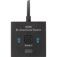 Club3D HDMI Switch 2-in-1 bidirektional 2 Port HDMI-Switch 7680 x 4320 Pixel Club3D HDMI Switch 2-in-1 bidirektional 2 Port HDMI-Switch 7680 x 4320 Pixel