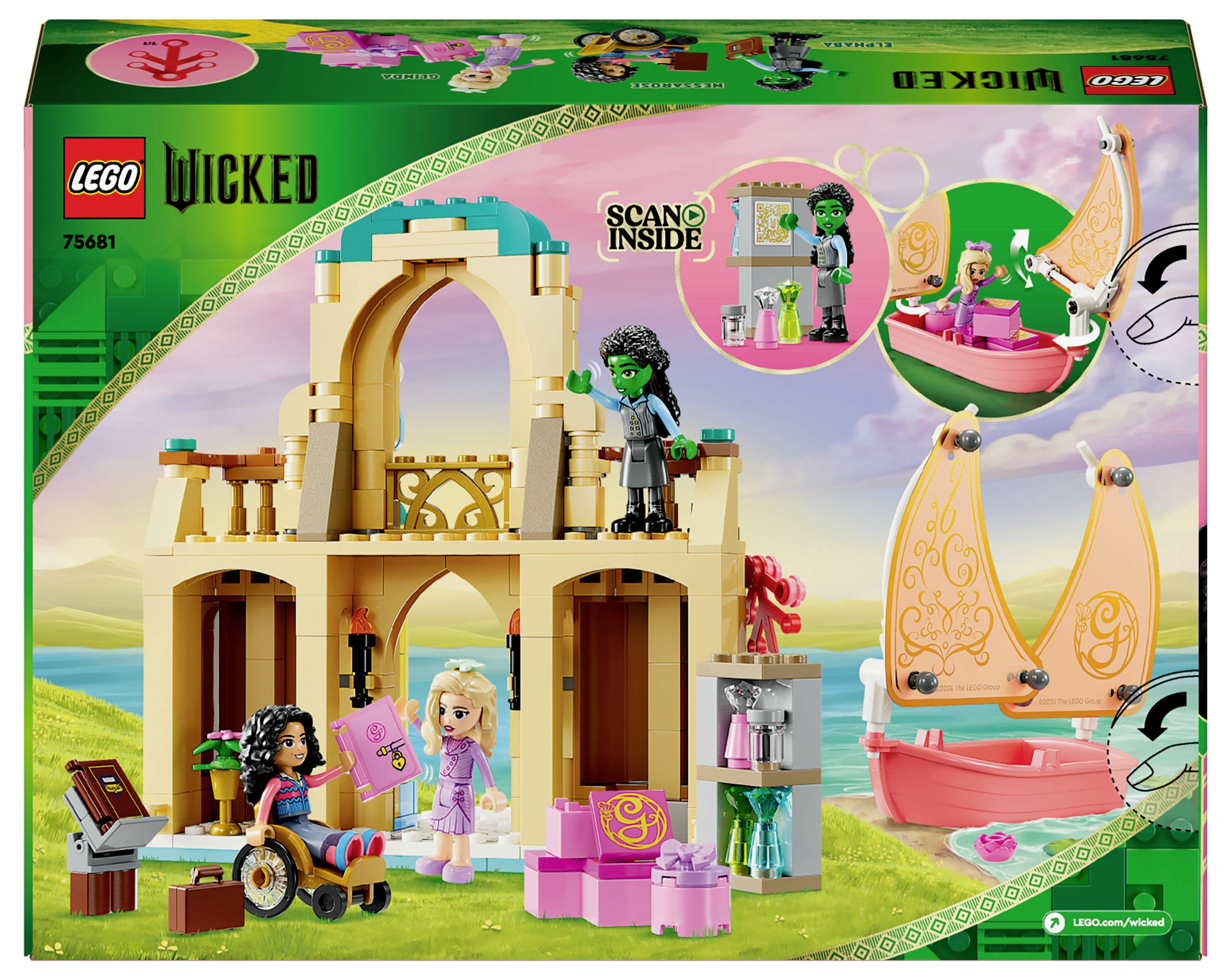 75681 LEGO® Wicked Glinda, Elphaba und Nessarose an der Universität Shiz