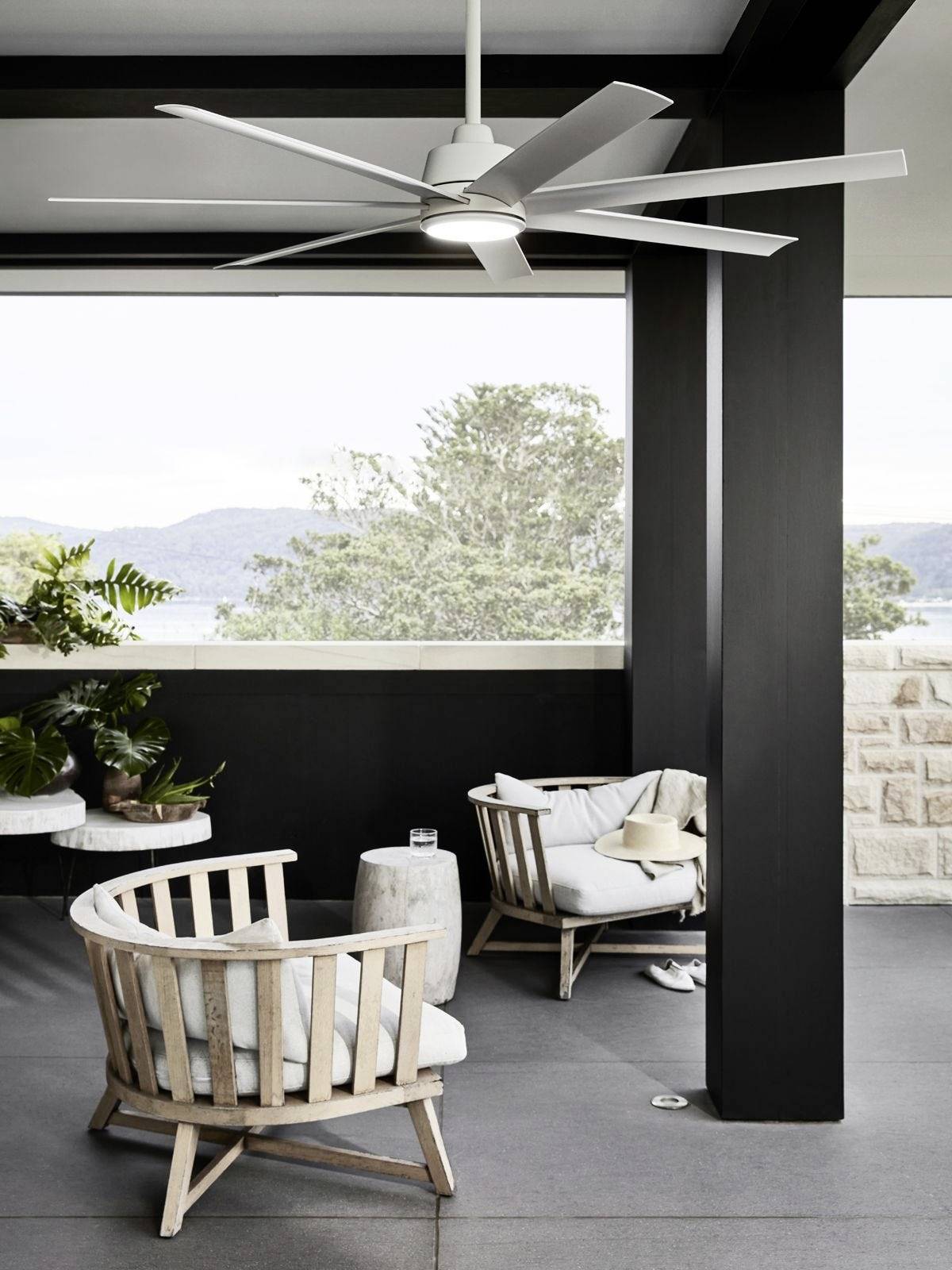 Lucci AIR Atlanta Deckenventilator 52W (Ø x H) 142cm x 35cm Weiß mit Fernbedienung