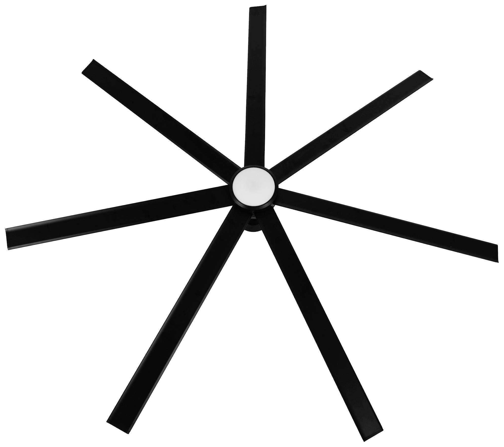 Lucci AIR Atlanta II Deckenventilator 55W (Ø x H) 183cm x 35cm Schwarz mit Fernbedienung