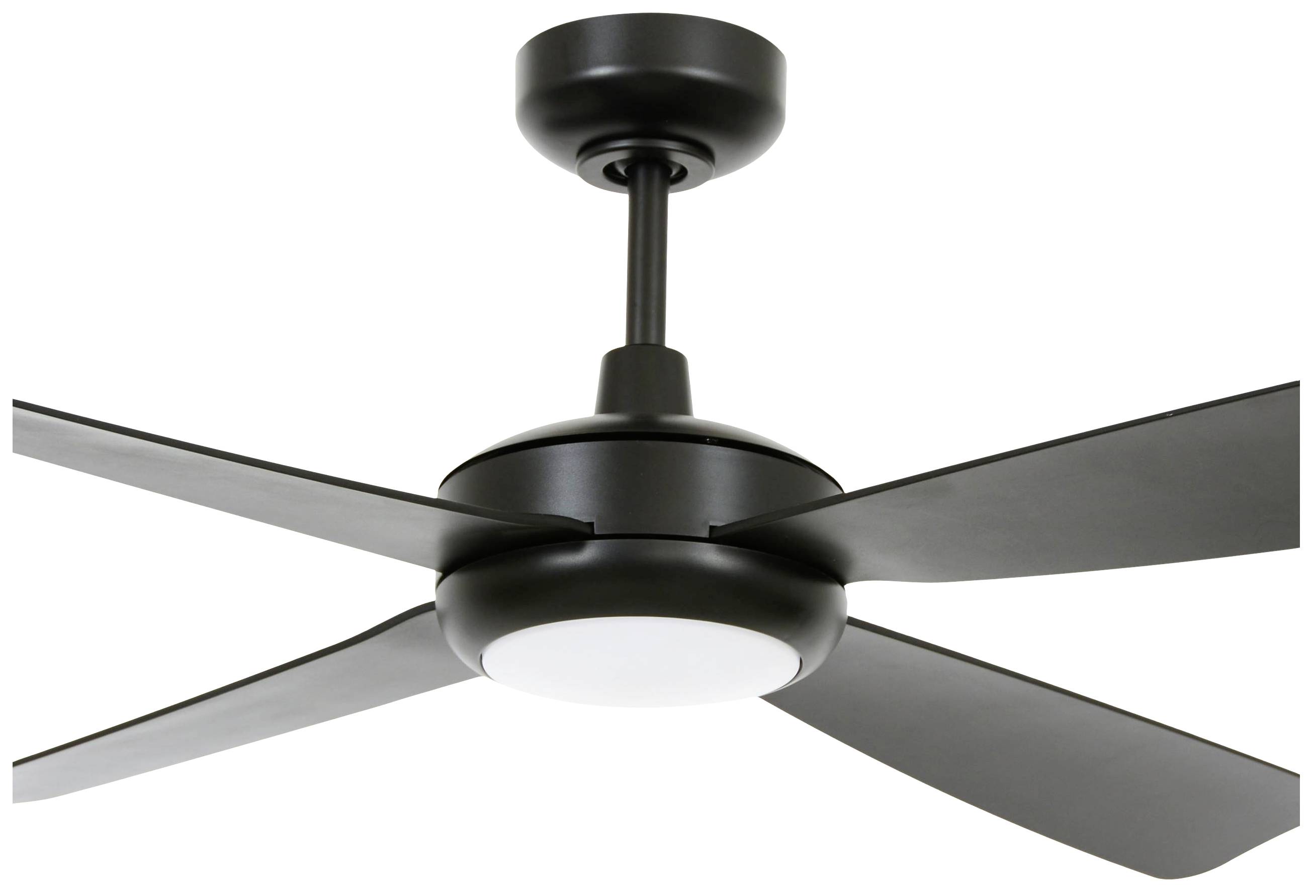 Lucci AIR Slipstream Deckenventilator 22W (Ø x H) 107cm x 33cm Schwarz mit Fernbedienung