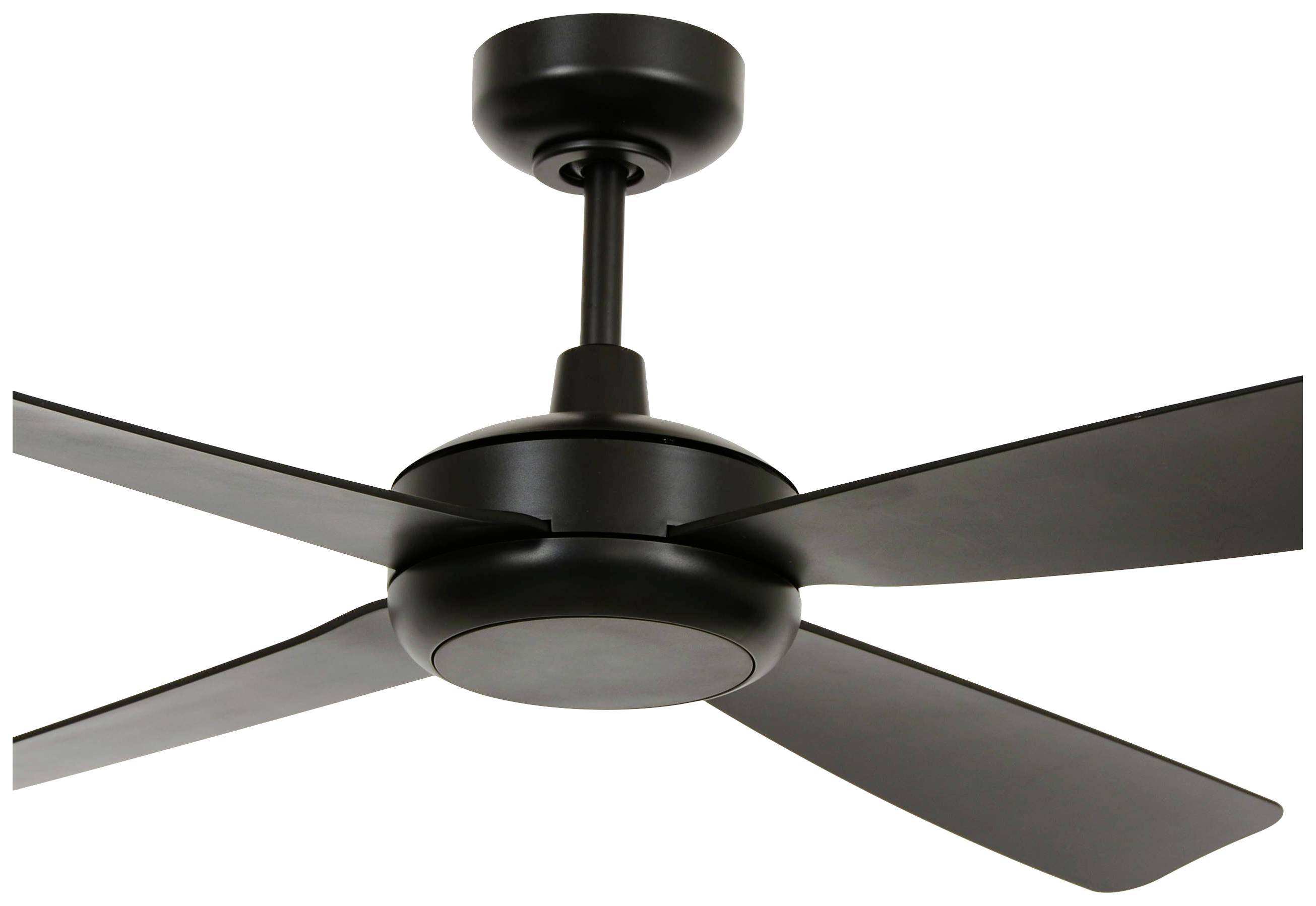 Lucci AIR Slipstream Deckenventilator 22W (Ø x H) 107cm x 33cm Schwarz mit Fernbedienung