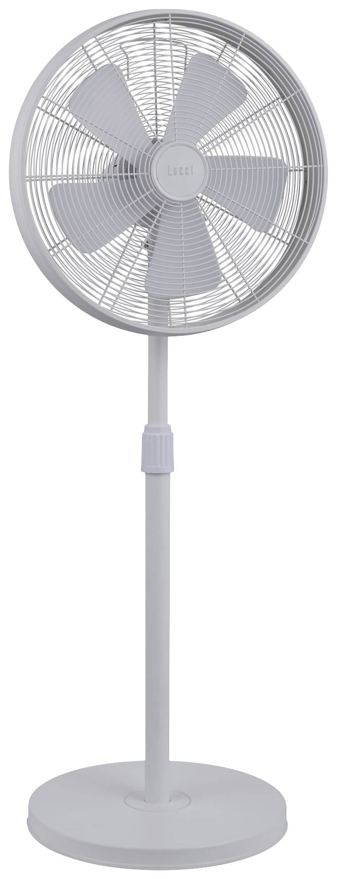 Lucci AIR BREEZE Standventilator 50W Weiß Schwenkbar