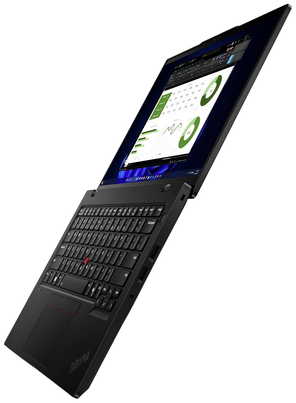 Lenovo Notebook ThinkPad L14 35.6 cm (14 Zoll) WUXGA Intel® Core™ Ultra 5 125U 16 GB RAM 512 GB SSD Deutsch, QWERTZ Schwarz 21L1002SGE