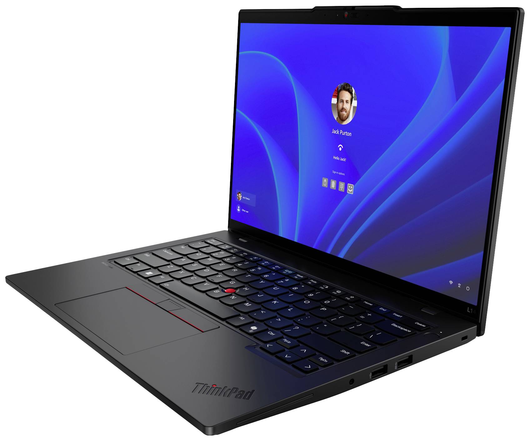 Lenovo Notebook ThinkPad L14 35.6 cm (14 Zoll) WUXGA Intel® Core™ Ultra 5 125U 16 GB RAM 512 GB SSD Deutsch, QWERTZ Schwarz 21L1002SGE