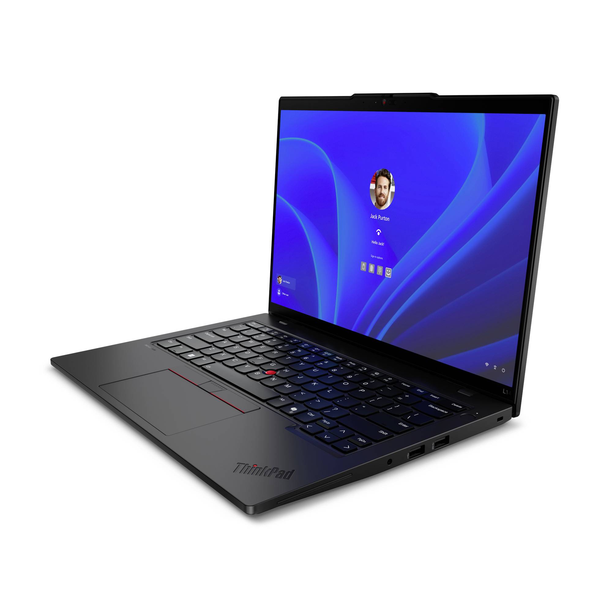 Lenovo Notebook ThinkPad L14 35.6 cm (14 Zoll) WUXGA Intel® Core™ Ultra 5 125U 16 GB RAM 512 GB SSD Deutsch, QWERTZ Schwarz 21L1002SGE