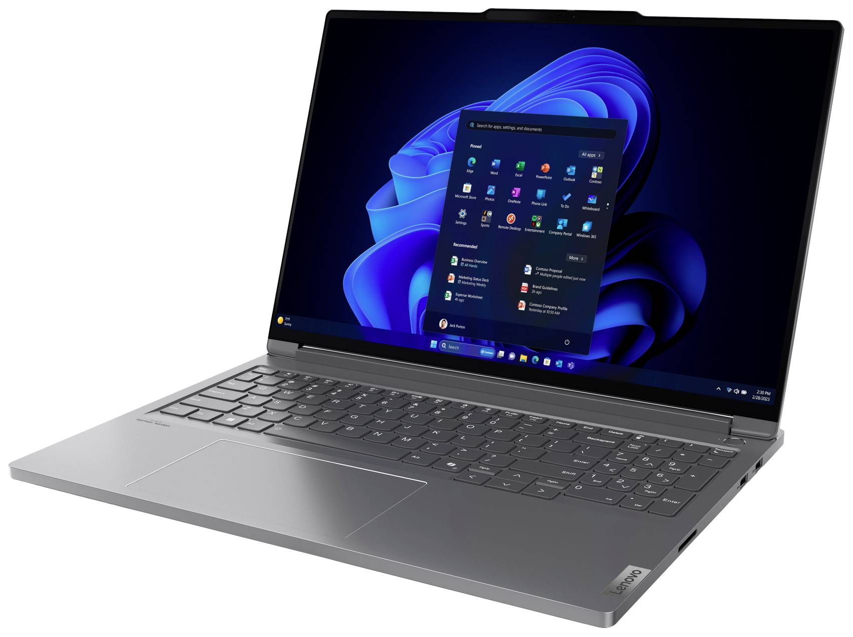 Lenovo Notebook ThinkBook 16p G5 IRX 40.6 cm (16 Zoll) WQXGA Intel® Core™ i7 i7-14650HX 32 GB RAM 1 TB SSD Deutsch, QWERTZ Grau 21N5001AGE