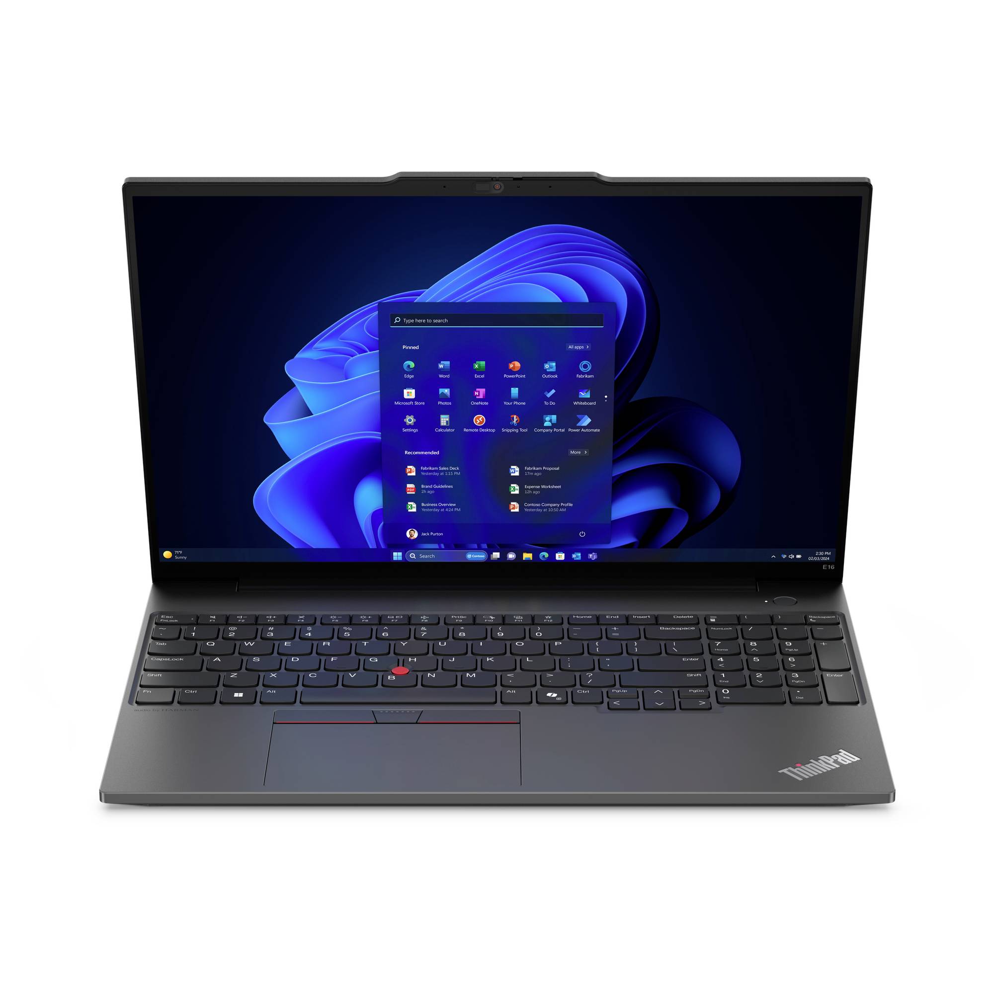 Lenovo Notebook ThinkPad E16 40.6cm (16 Zoll) WUXGA AMD Ryzen 7 7735HS 32GB RAM 1TB SSD Deutsch, QWERTZ AMD Radeon 680M Win 11