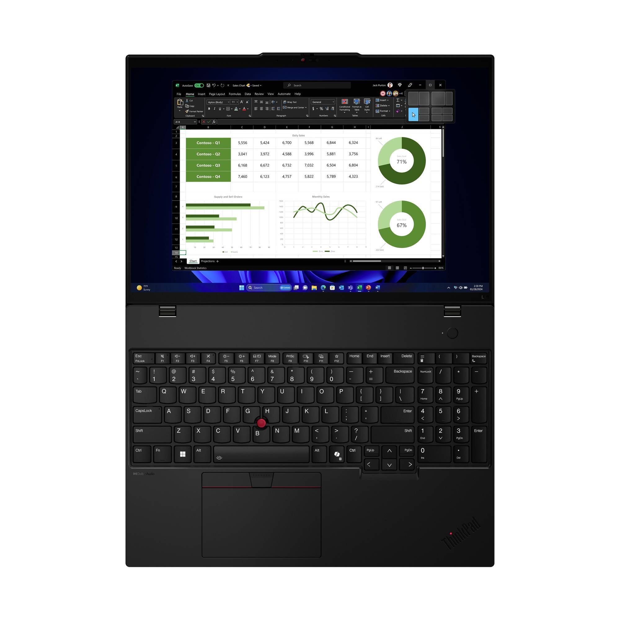 Lenovo Notebook ThinkPad L16 40.6cm (16 Zoll) WUXGA Intel® Core™ Ultra 5 125U 32GB RAM 1TB SSD Deutsch, QWERTZ Intel HD Graphics