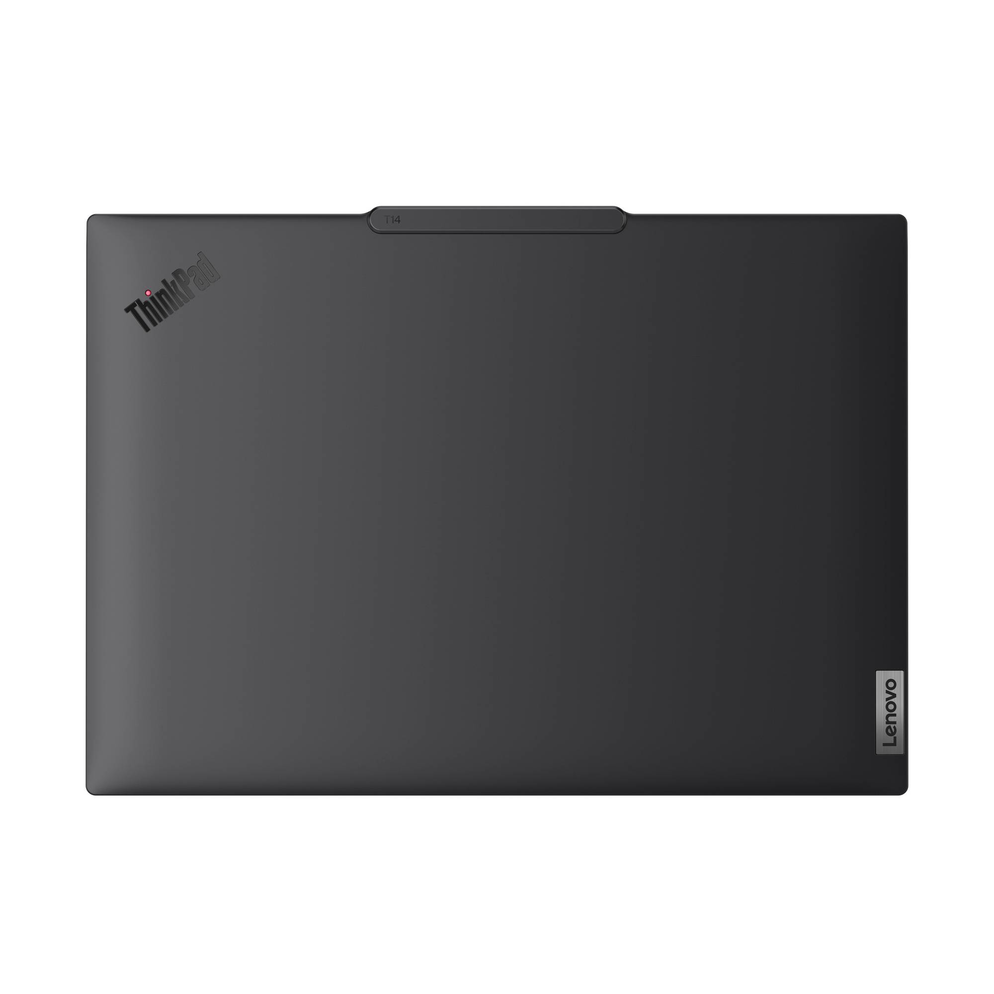 Schwarzes Lenovo ThinkPad geschlossen dargestellt.