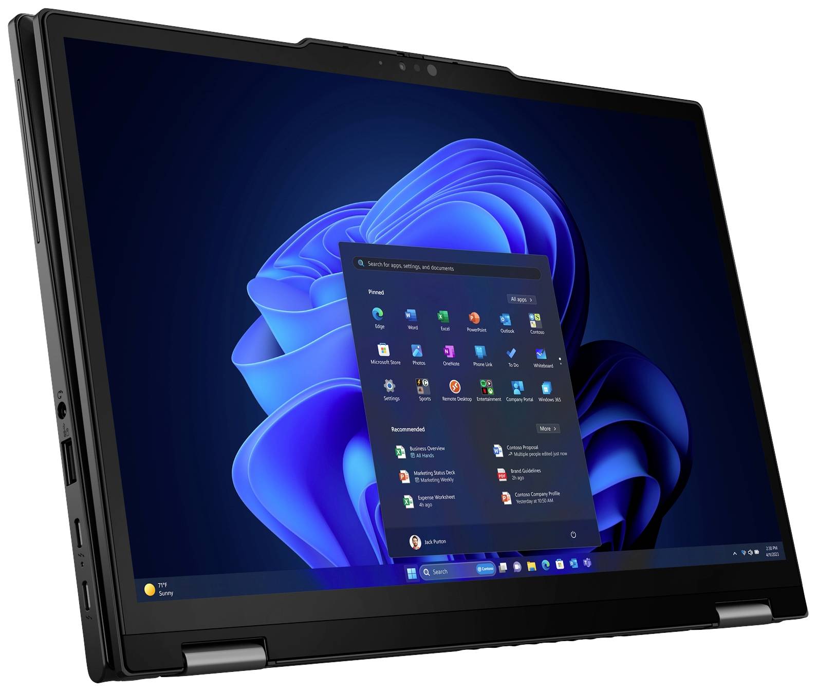 Lenovo ThinkPad X13 2-in-1 Gen 5 21LW - Flip-Design - Intel Core Ultra 5 125U / 1.3 GHz - Evo - Win 11 Pro - Intel Graph