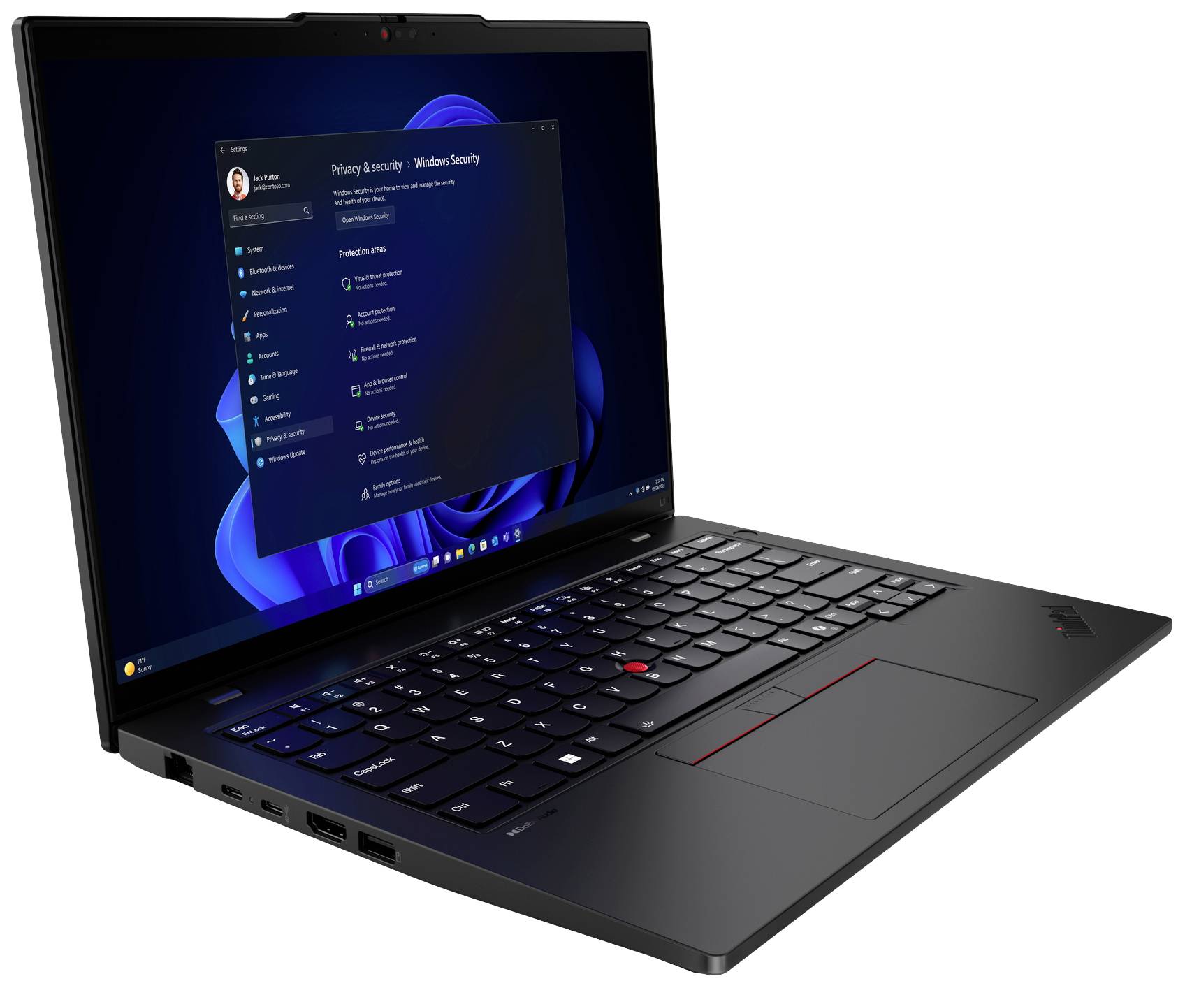 Lenovo Notebook ThinkPad L14 Gen 5 (AMD) 35.6cm (14 Zoll) WUXGA AMD Ryzen 7 Pro 7735U 16GB RAM 512GB SSD Deutsch, QWERTZ AMD