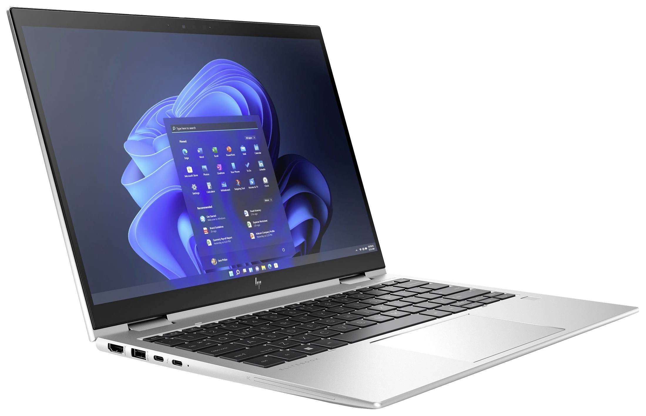 HP Notebook 33.8 cm (13.3 Zoll) Full-HD+ Intel® Core™ Ultra 5 125U 16 GB RAM 512 GB SSD Deutsch, QWERTZ Intel Graphics Silber A26Q5EA#ABD