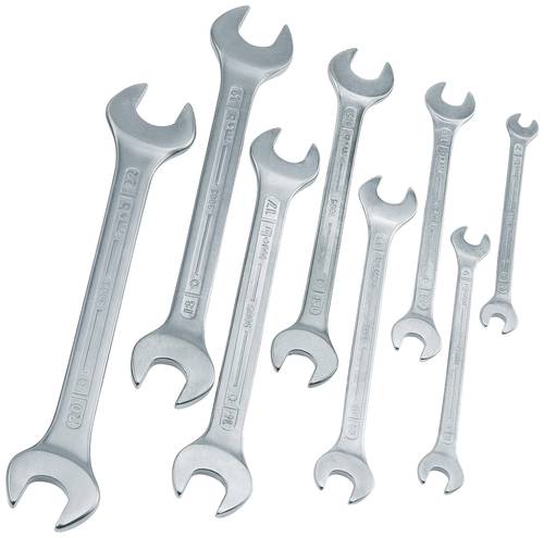 MOB 9005000101 Doppel-Maulschlüssel-Satz 8teilig Schlüsselweite (Metrisch) 6 - 22 mm