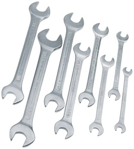 MOB 9005000201 Doppel-Maulschlüssel-Satz 8teilig Schlüsselweite (Metrisch) 8 - 24 mm