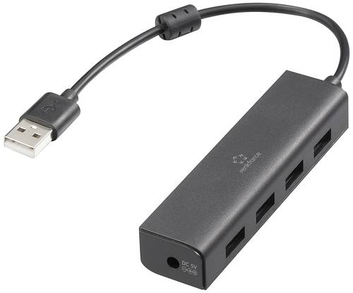 Renkforce RF-6382720 Hub USB 4 ports USB-A USB 2.0 480 MBit/s noir RF-USBH-110