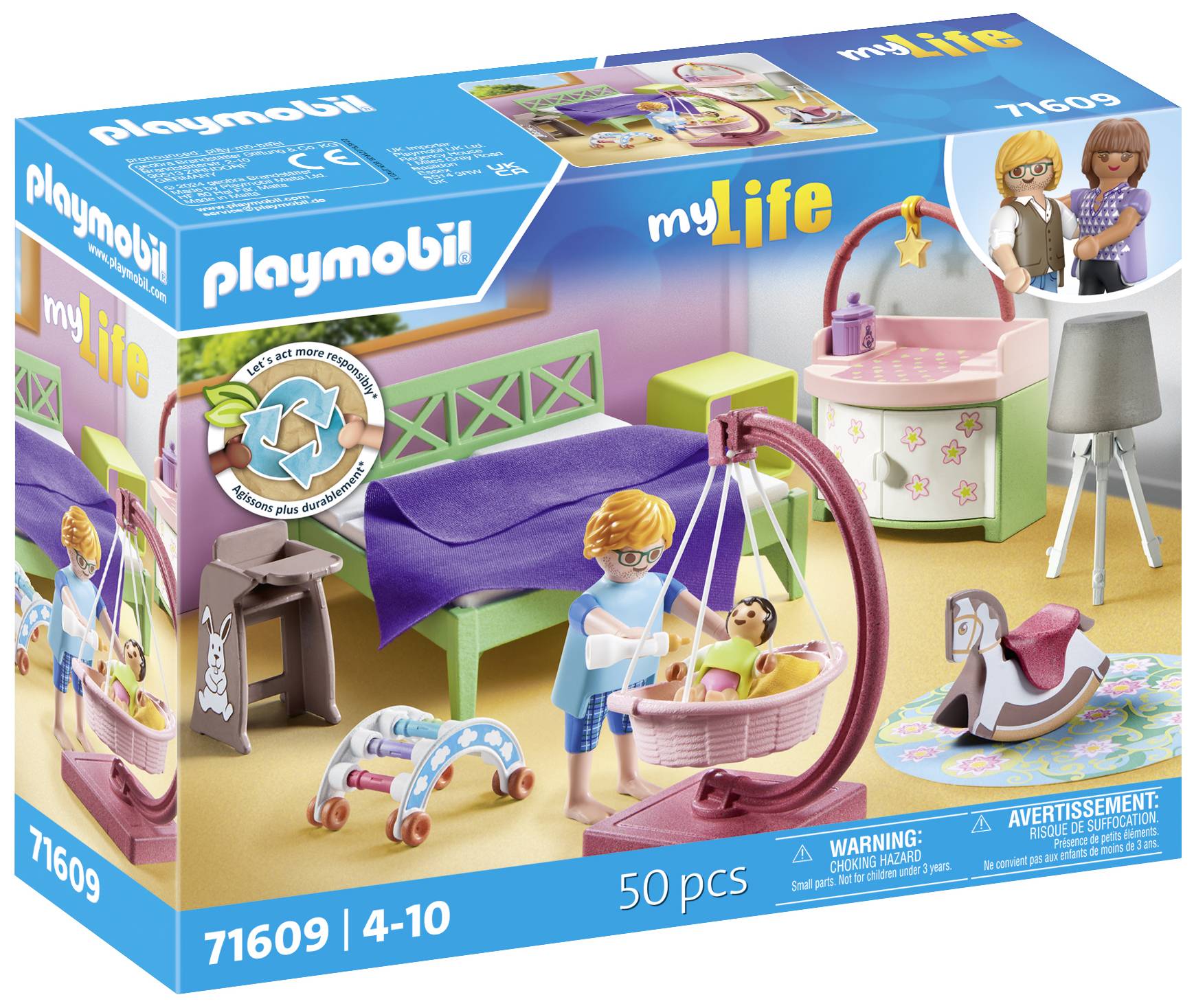 Playmobil® My Life Schlafzimmer mit Babyspielecke 71609