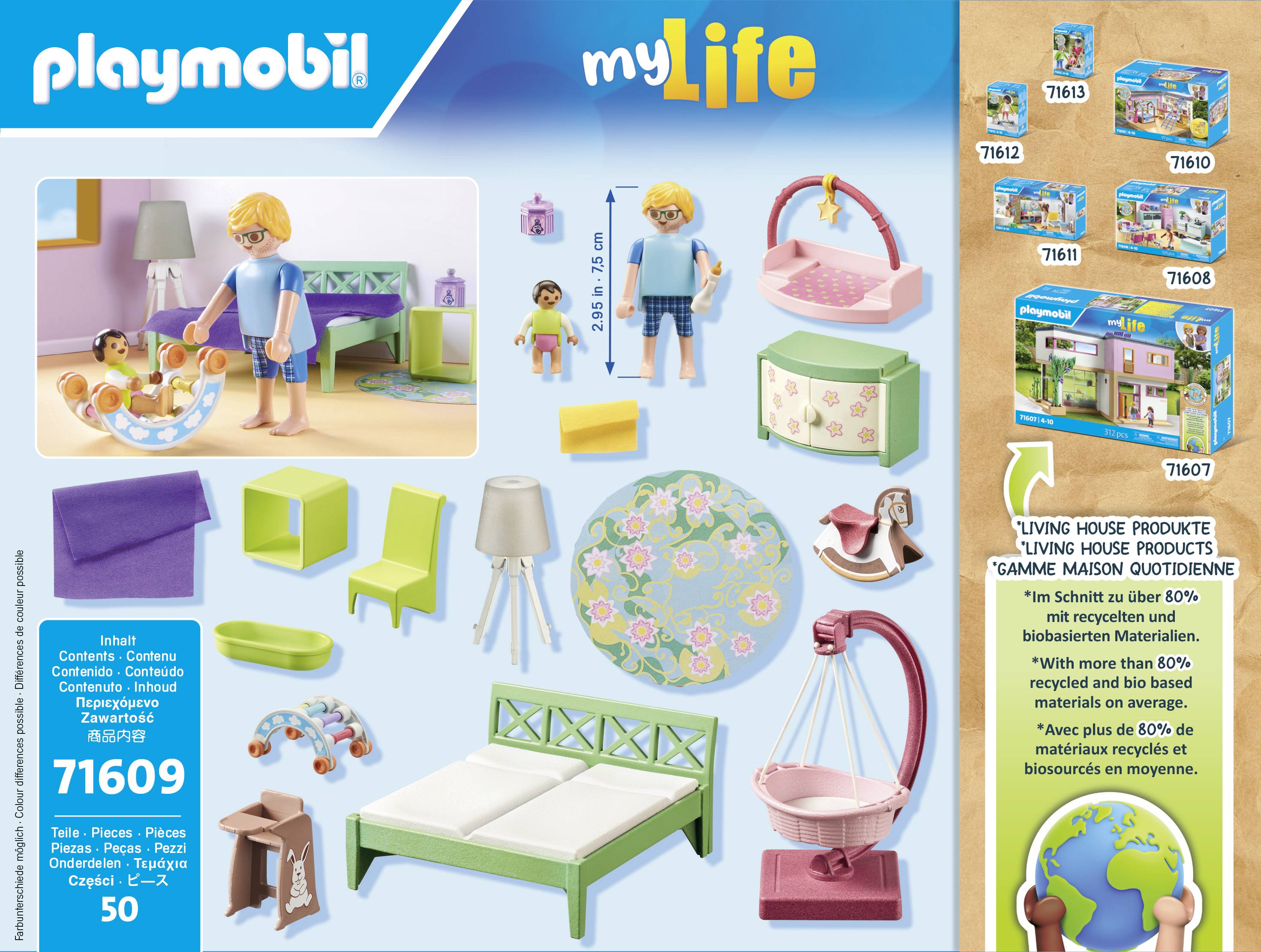 Playmobil® My Life Schlafzimmer mit Babyspielecke 71609