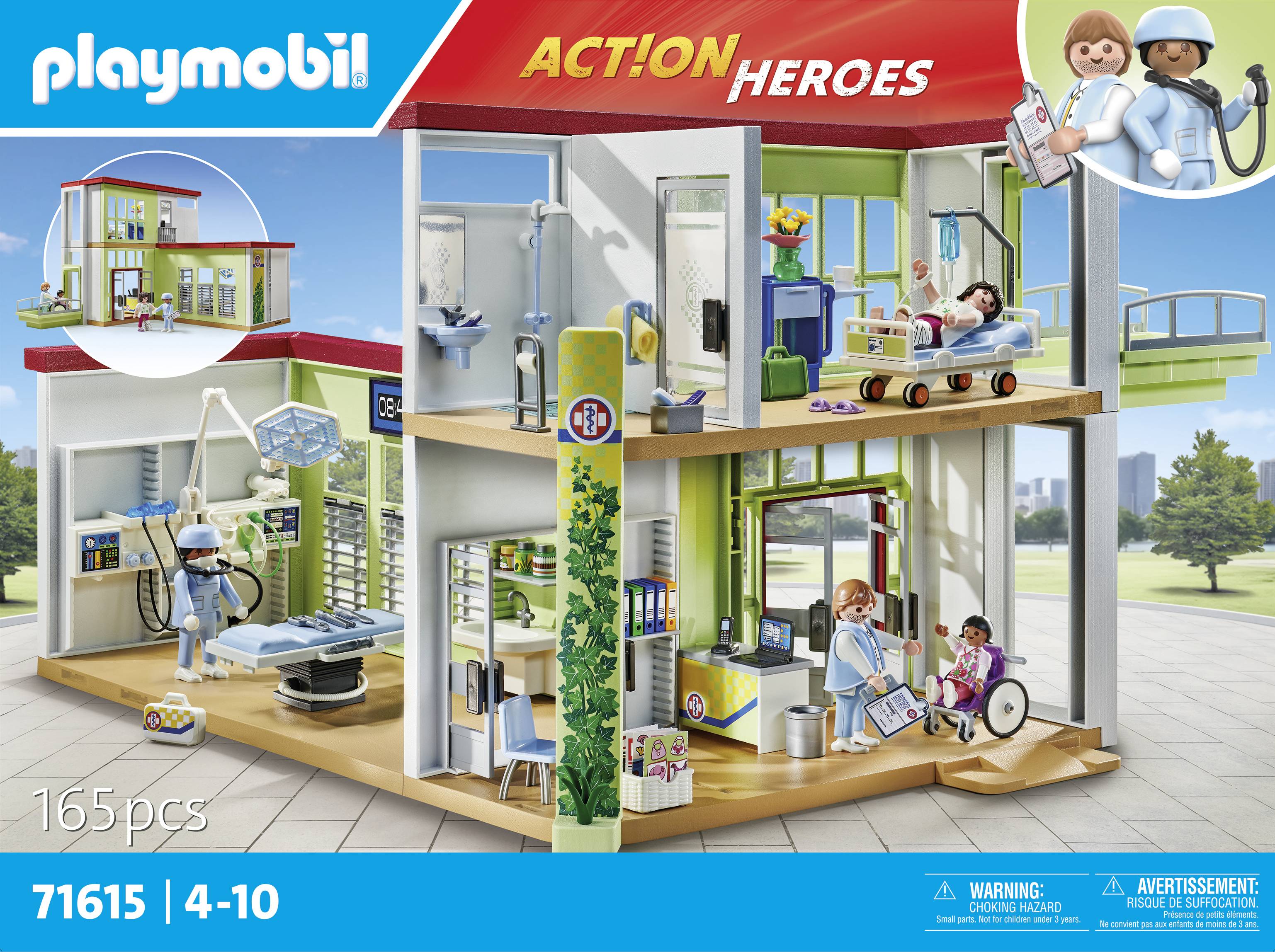 Playmobil® ACT!ON HEROES Modernes Krankenhaus 71615