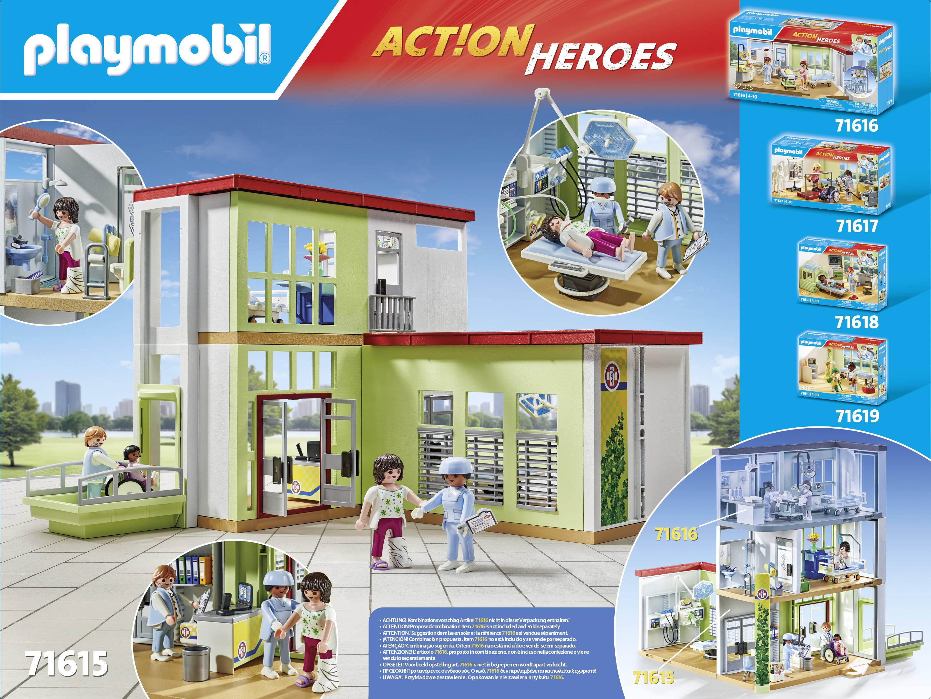 Playmobil® ACT!ON HEROES Modernes Krankenhaus 71615