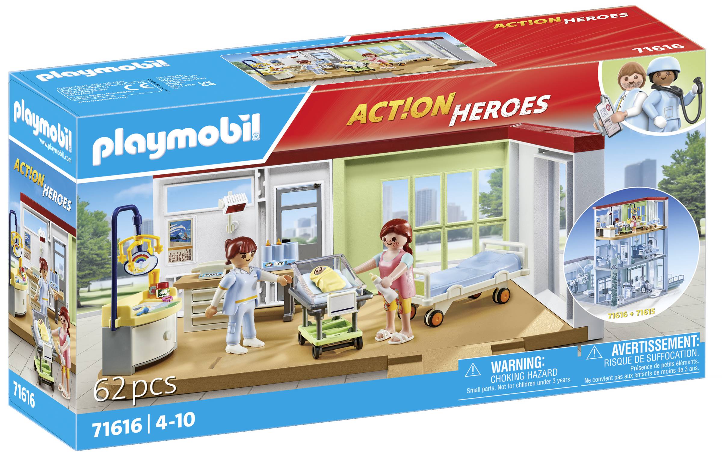 Playmobil® ACT!ON HEROES Entbindungsstation 71616