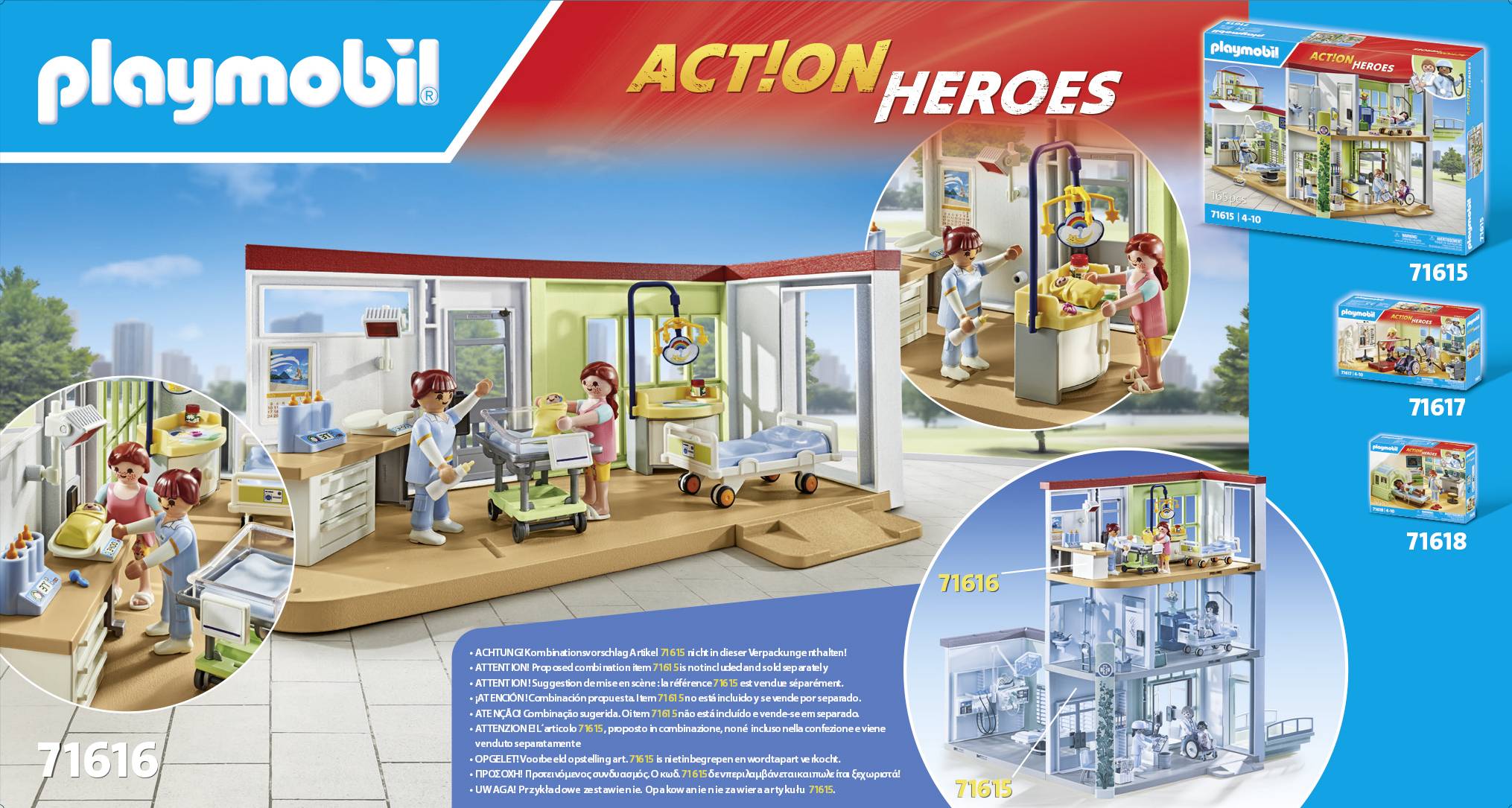 Playmobil® ACT!ON HEROES Entbindungsstation 71616
