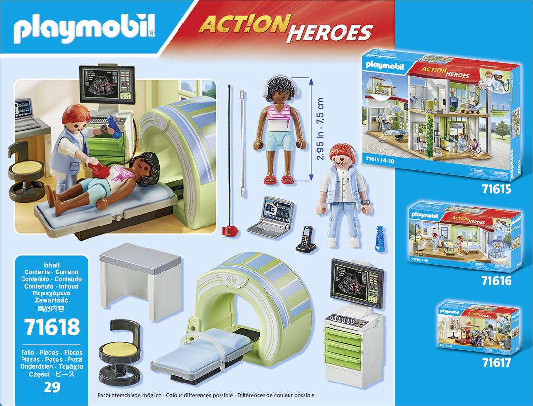 Playmobil® ACT!ON HEROES MRT mit Patient 71618