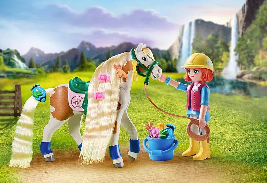 Playmobil® Horses of Waterfall Ellie & Pferd mit Kreppeisen 71639