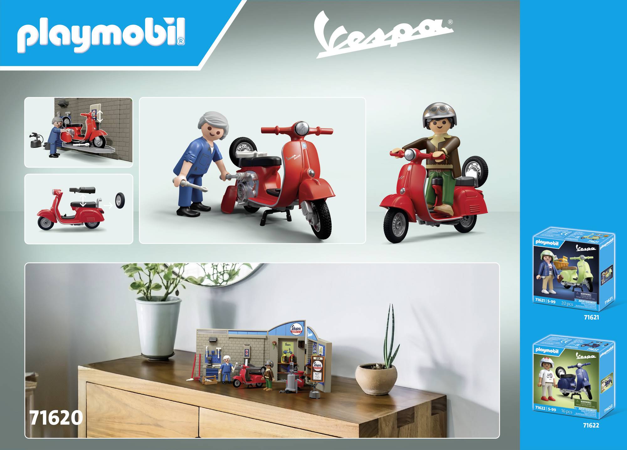 Playmobil® 60er Vespa Werkstatt 71620