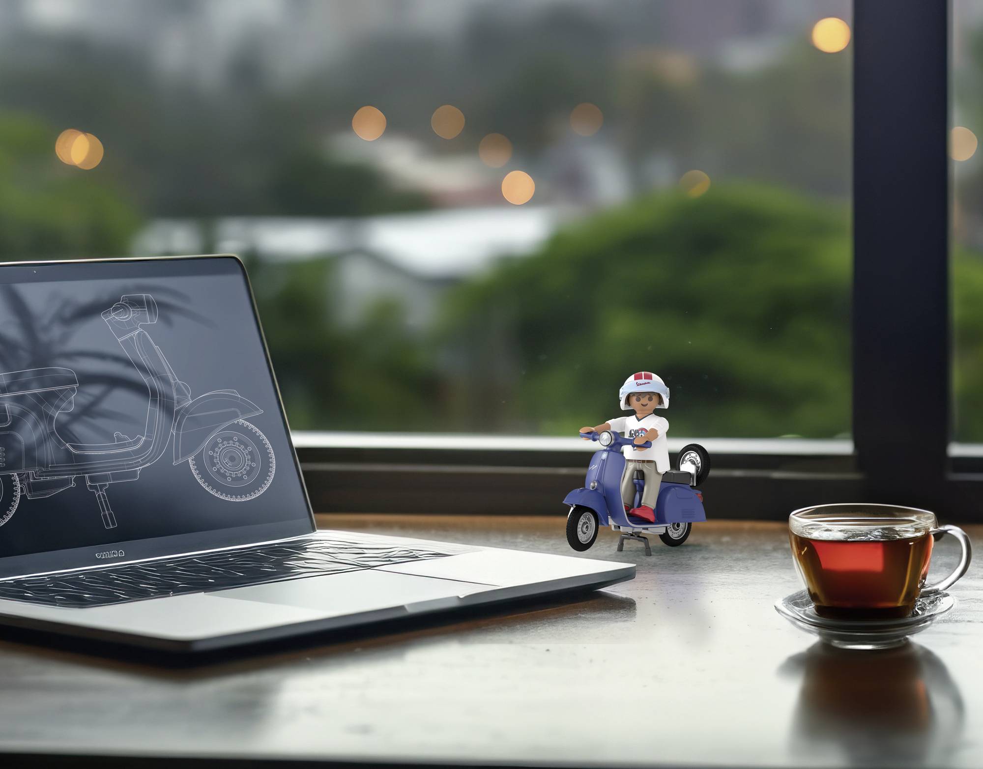 Playmobil® 1969 Vespa 150 Sprint Veloce, Blau 71622