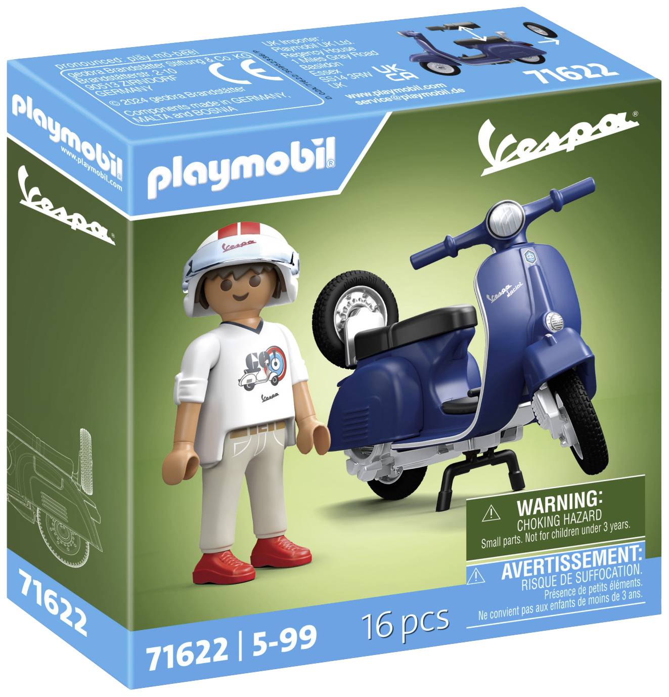 Playmobil® 1969 Vespa 150 Sprint Veloce, Blau 71622