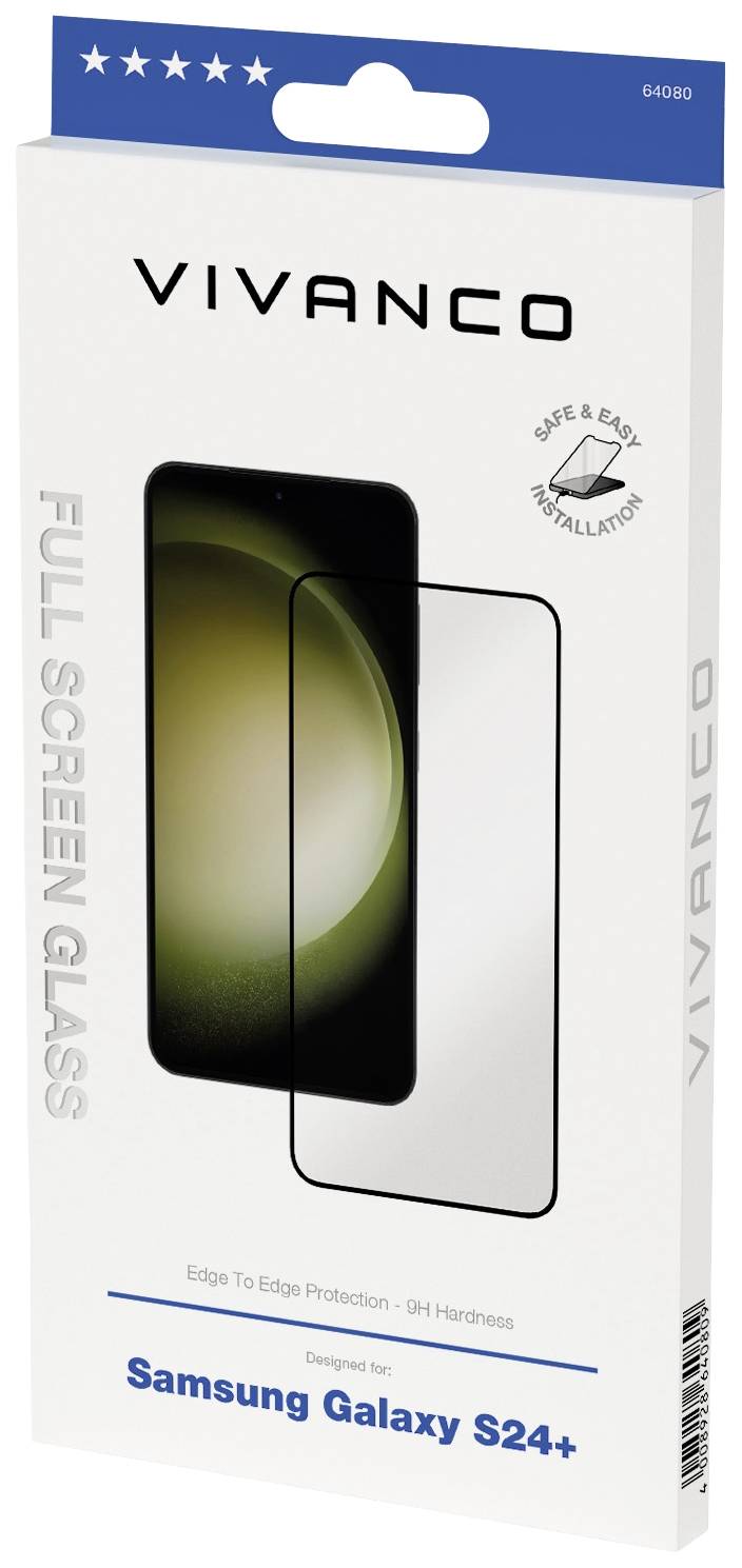 Vivanco 2.5DGLASVVSGS24P Displayschutzglas Samsung Galaxy S24+ 1 St. Anti-Fingerprint, kratzfest 64080