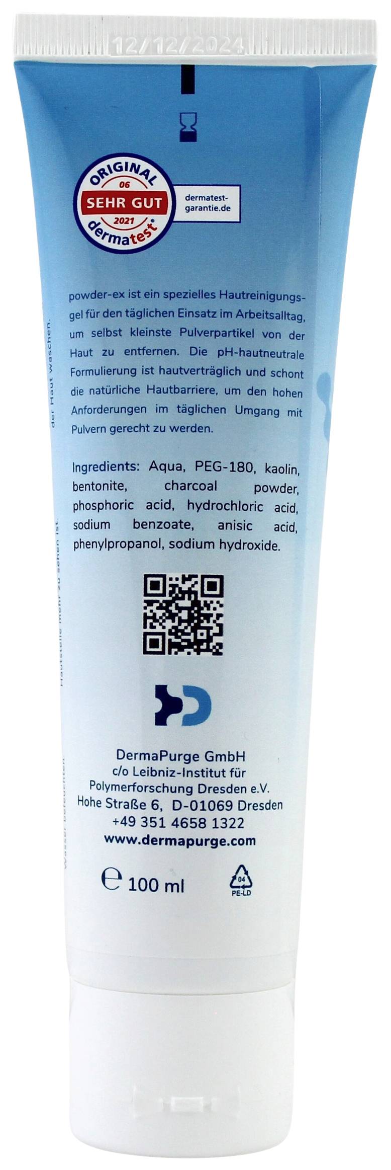 DERMAPURGE powder-ex 100 ml 121211 Handreinigungsgel 100 ml