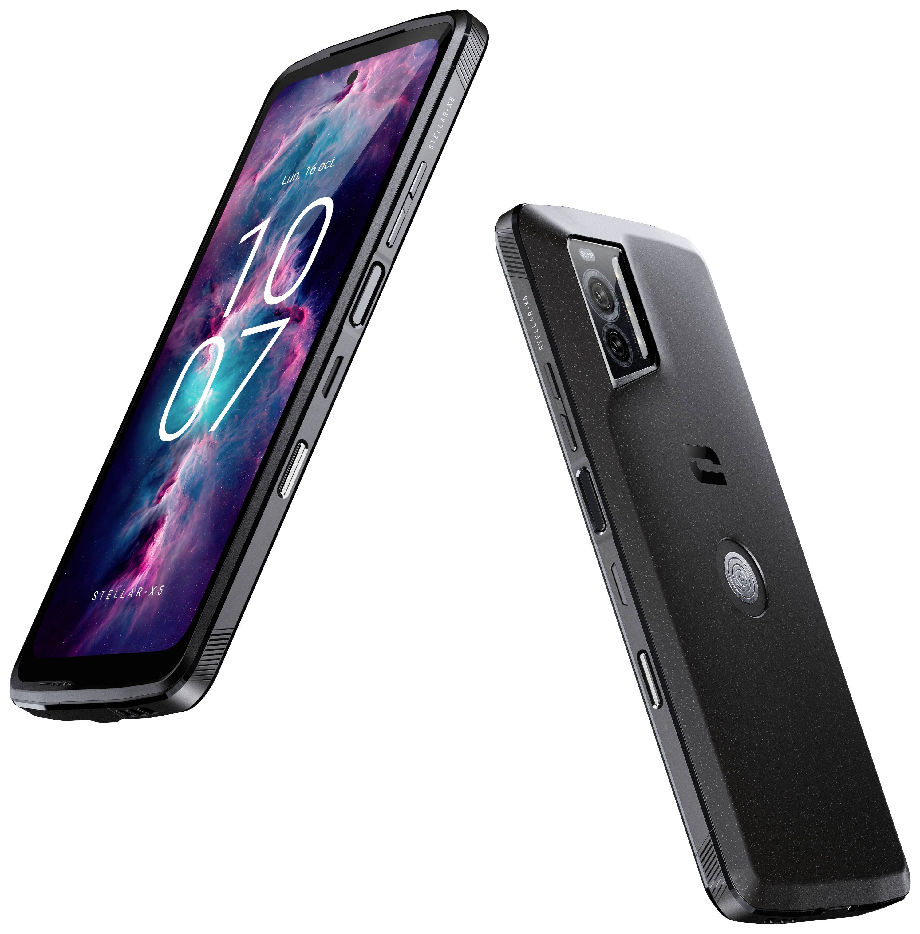 Crosscall Stellar X5 128 GB Schwarz 16.5 cm (6.497 Zoll) Outdoor Smartphone