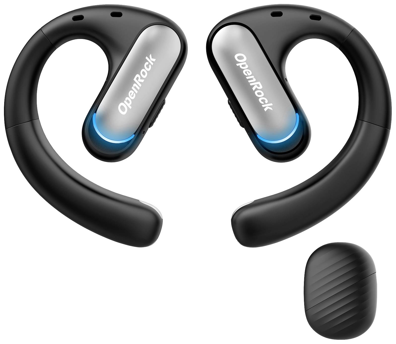OneOdio OpenRock Pro T1 Ear Free Kopfhörer Bluetooth® Stereo Schwarz Ladecase, Ohrbügel, Wasserbeständig Sport