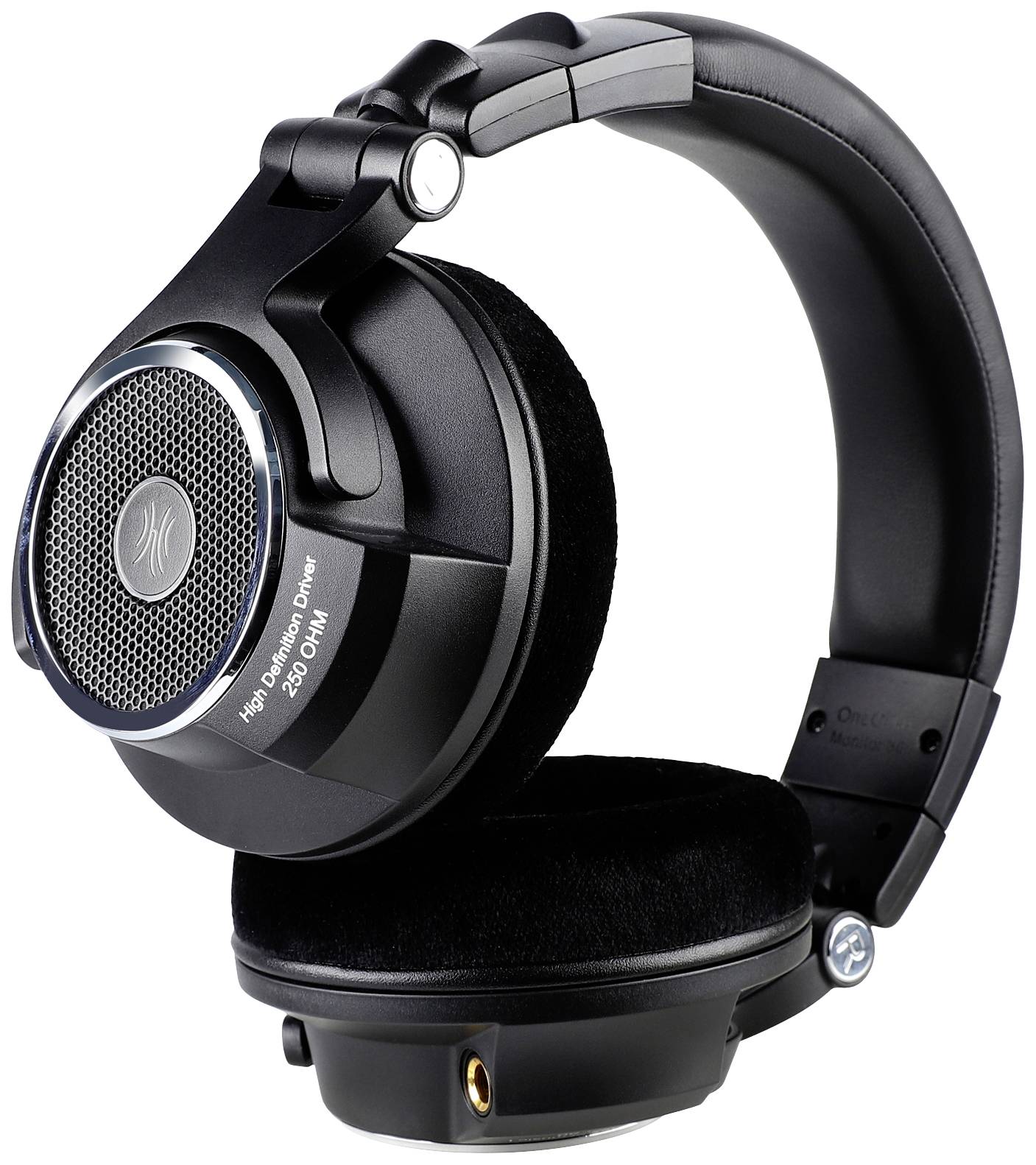 OneOdio Monitor 80 Over Ear Kopfhörer kabelgebunden Stereo Schwarz High-Resolution Audio Faltbar, Schwenkbare Ohrmuscheln Studio