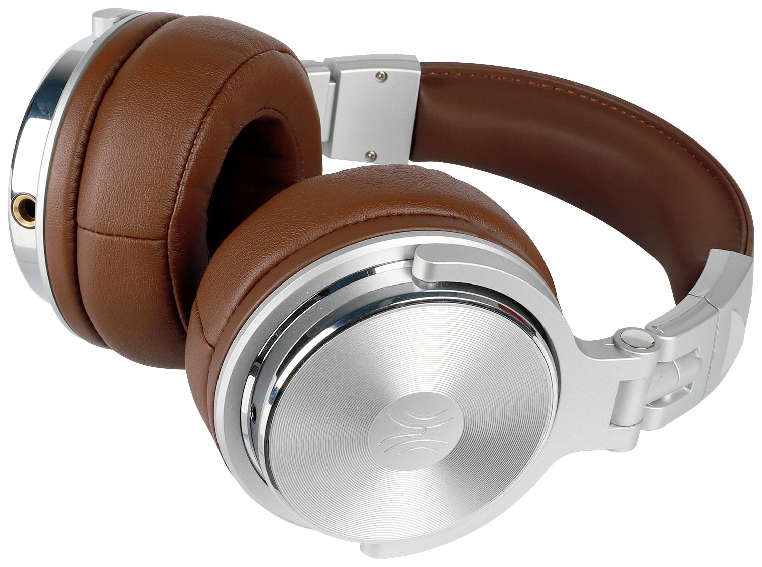 OneOdio Pro-40 Over Ear Kopfhörer kabelgebunden Stereo Silber, Braun High-Resolution Audio Faltbar, Schwenkbare Ohrmuscheln DJ