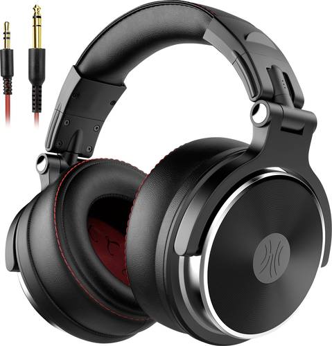 OneOdio Pro-60 Over Ear Kopfhörer kabelgebunden Stereo Schwarz High-Resolution Audio Faltbar, Schwe