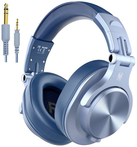OneOdio Fusion A70 Over Ear Headset Bluetooth® Stereo Blau High-Resolution Audio Headset, Schwenkba