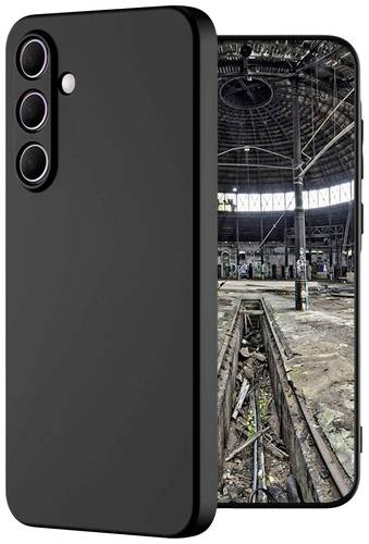 JT Berlin BackCase Pankow Soft Backcover Samsung Galaxy A55 5G Schwarz Stoßfest 11053